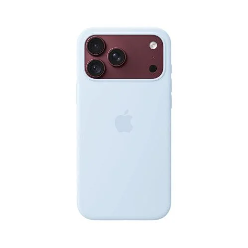 Чехол Apple Silicone Case для iPhone 18 Pro Max, MagSafe, силикон, холодный голубой / crisp blue