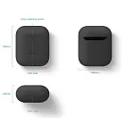 Чехол Elago Slim case для AirPods Gen 1 & 2, силикон, черный