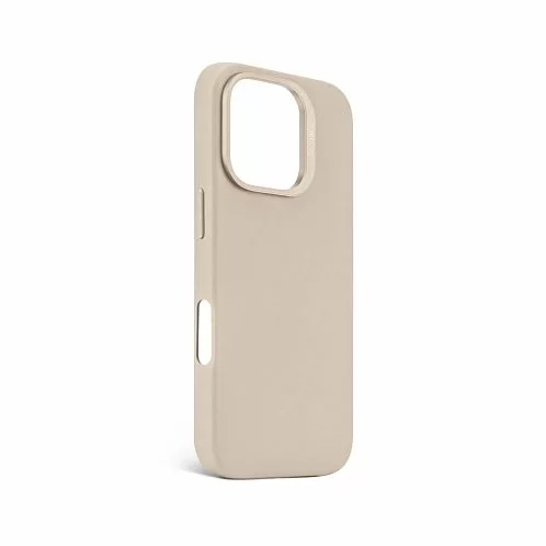 Чехол Decoded Leather Back Cover для iPhone 16 Pro, бежевый