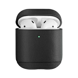 Чехол Uniq Genuine Leather для Airpods Terra (2019), черный