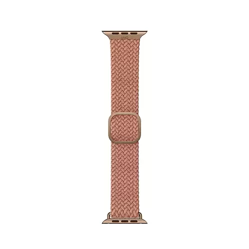 Ремешок Uniq ASPEN для Apple Watch 49/45/44/42 mm, плетеный, розовый