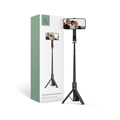 Монопод-штатив Tech-Protect L04S Magsafe Bluetooth Selfie stick tripod, черный