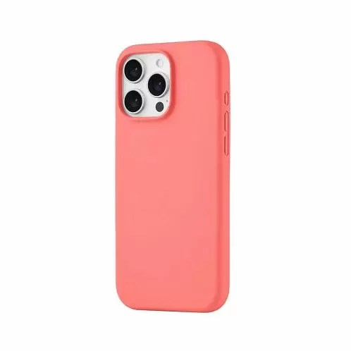 Чехол uBear Touch Mag Case для iPhone 16 Pro Max, силикон, софт-тач, коралловый