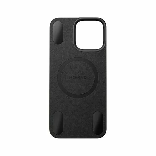 Накладка Nomad Magnetic Leather Back для iPhone 16 Pro Max, черный