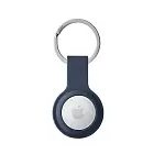 Чехол uBear Touch Ring Case для Apple AirTag с кольцом, силиконовый, темно-синий	