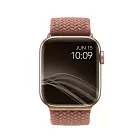 Ремешок Uniq ASPEN для Apple Watch 49/45/44/42 mm, плетеный, розовый