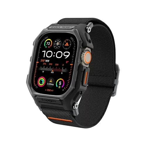 Чехол с ремешком SPIGEN Lite Fit Pro для Apple Watch Ultra (49 mm), черный