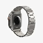 Ремешок Uniq OSTA для Apple Watch 49/45/44/42 mm сталь, саморегулирующиеся звенья, серебристый