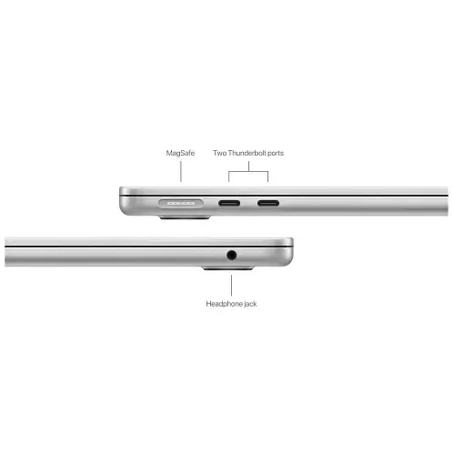 MacBook Air 13" (M3, 8C CPU / 10C GPU, 2024) 8 Гб, 512 Гб SSD, серебристый