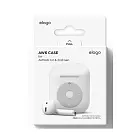 Чехол Elago AW6 Music player case для AirPods Gen 1 & 2, силикон, белый