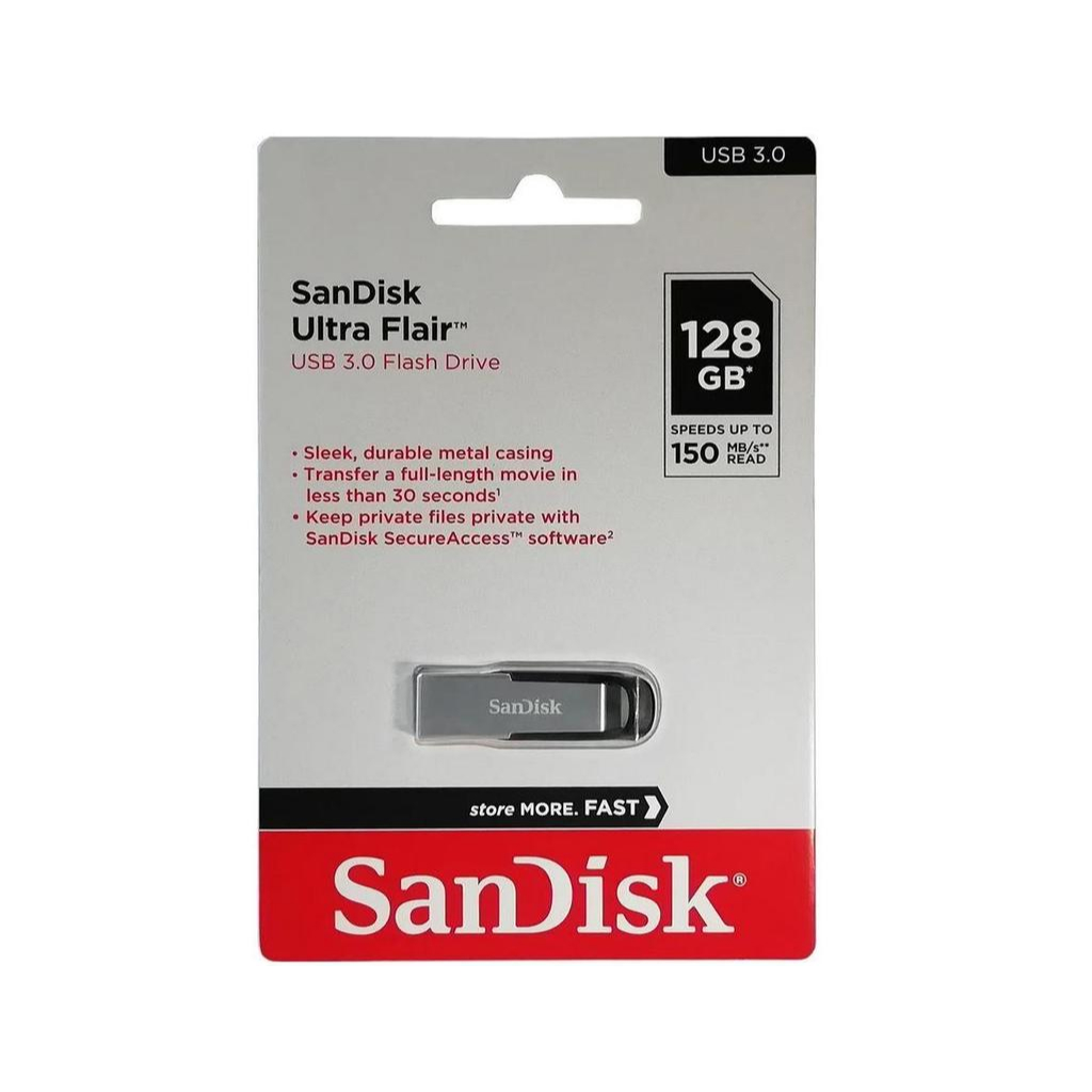 Флеш-накопитель SanDisk Ultra Flair 256GB, USB 3.0 Flash Drive, серебристый