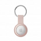 Чехол uBear Touch Ring Case для Apple AirTag с кольцом, силиконовый, розовый