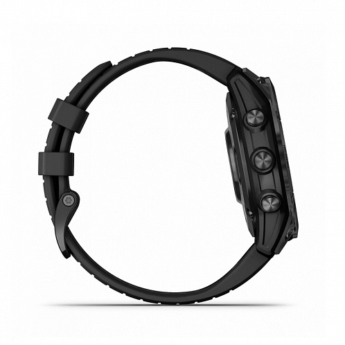Умные часы Garmin Fenix 7 Pro Solar, серый, ремешок - черный