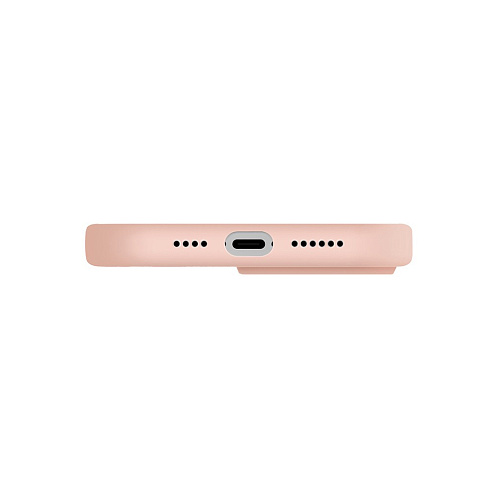 Чехол Uniq для iPhone 15 Pro Max LINO, MagSafe, розовый